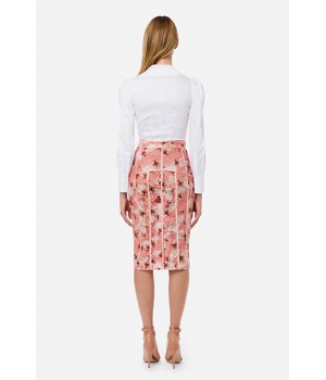 CA30511E2 Elisabetta Franchi camicia rose bianca