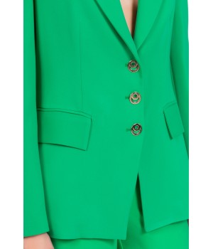 P22CPGI007 Simona Corsellini giacca bottoni oro verde
