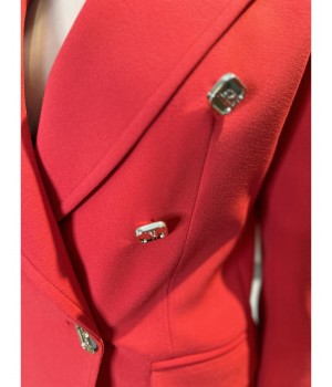 HJ1081HP1410 Hanita collection completo giacca e pantalone rosso
