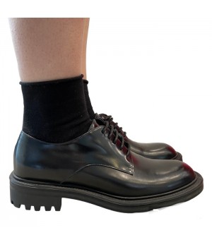 Duccio del Duca Shoes stringata liscia nera 12217442