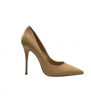 Carrano Shoes décolleté in pelle cuoio 404003