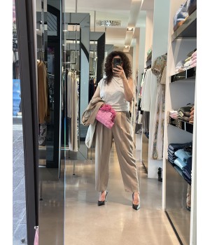 Annarita N Completo giacca e pantalone in lino e viscosa