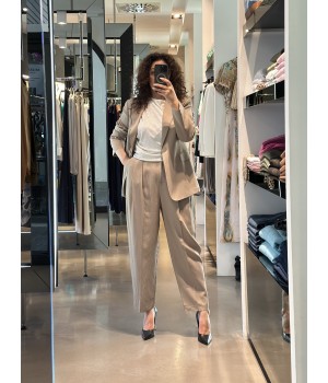 Annarita N Completo giacca e pantalone in lino e viscosa