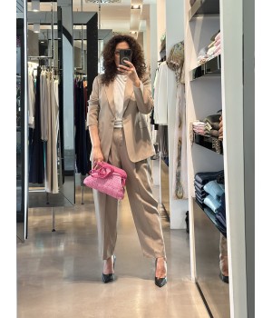 Annarita N Completo giacca e pantalone in lino e viscosa
