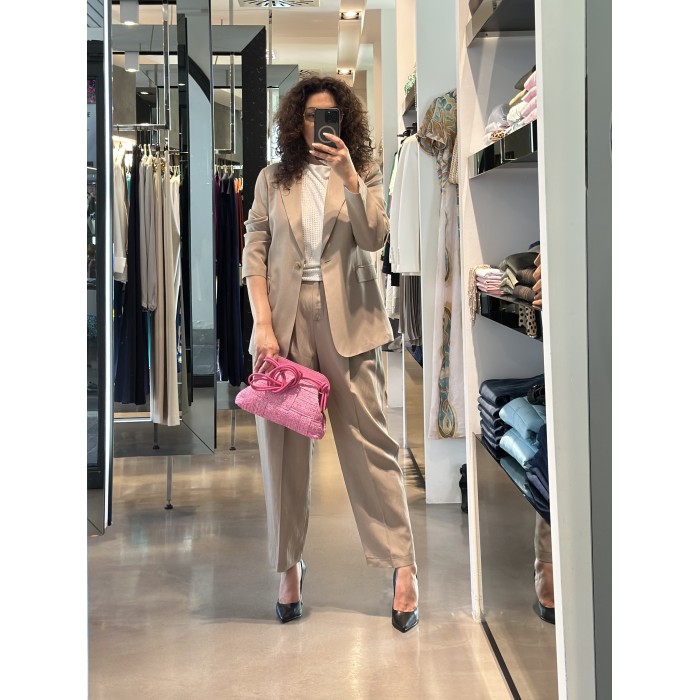 Annarita N Completo giacca e pantalone in lino e viscosa