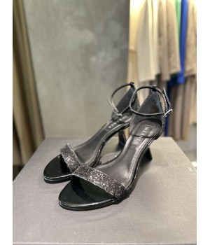 Werner sandalo glitter nero 100166