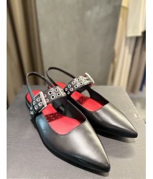 NEWD Slingback nere con borchie 29102
