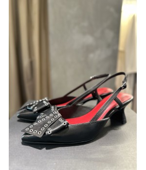 NEWD Slingback nere con borchie 29303