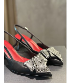 NEWD Slingback nere con borchie 29303