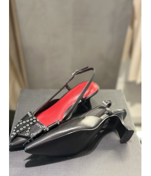 NEWD Slingback nere con borchie 29303