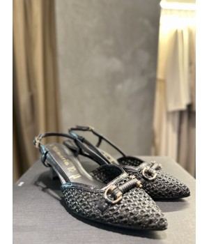 TAMARIS Slingback nere in rafia 29634
