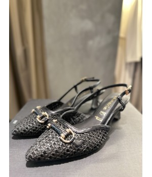 TAMARIS Slingback nere in rafia 29634