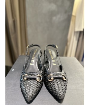 TAMARIS Slingback nere in rafia 29634