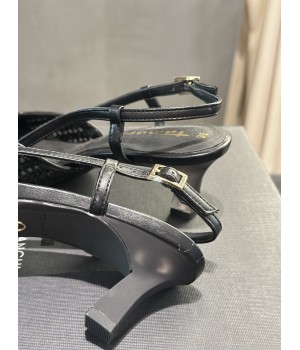 TAMARIS Slingback nere in rafia 29634