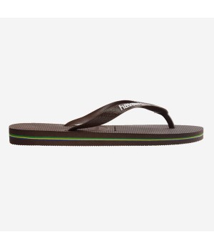 Havaianas Brasil Logo Dark Brown