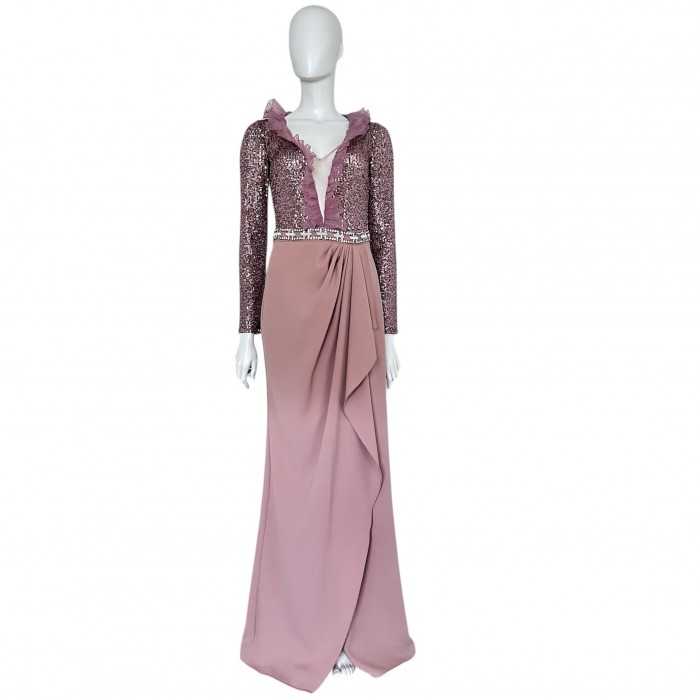 Elisabetta Franchi abito lungo paillettes AB17222E2 Phard