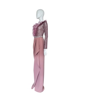 Elisabetta Franchi abito lungo paillettes AB17222E2 Phard