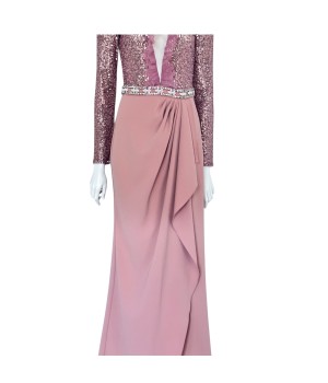 Elisabetta Franchi abito lungo paillettes AB17222E2 Phard