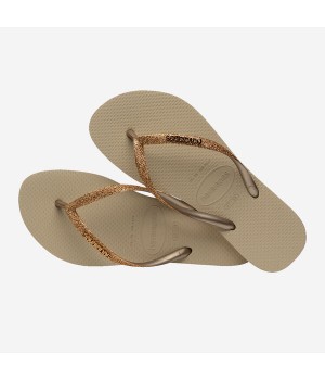 Havaianas Slim Glitter II golden light metallic