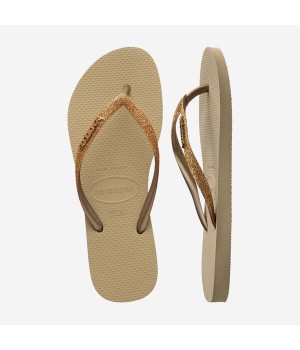 Havaianas Slim Glitter II golden light metallic
