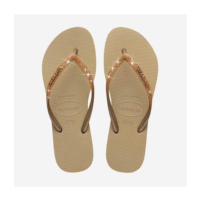 Havaianas Slim Glitter II golden light metallic
